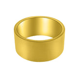 Polished Thick Gold Band Ring Stainless Steel