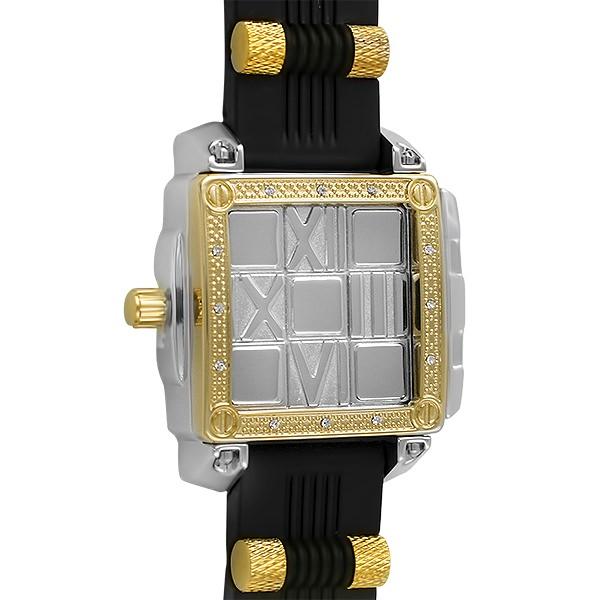Slide Out Fashion Bling 2 tone Hip Hop Watch