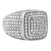 Classy Rhodium CZ Bling Bling Ring