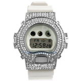 All White CZ Custom G Shock Watch Bling