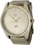 Silver Presidential Watch with Mesh Band