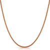 Rounded Box Chain Rose Gold Stainless Steel