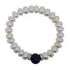 Freshwater Pearl Bracelet Purple Natural Stone