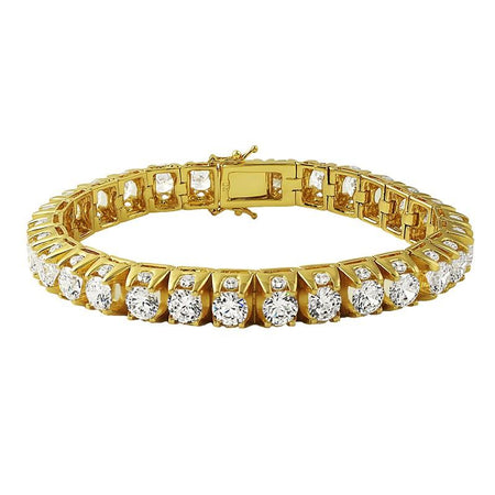 1 Row Bling Bling Tennis Bracelet Gold