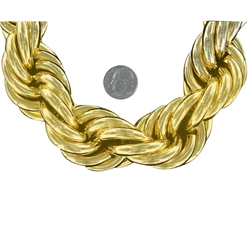 30mm Gold Dookie Rope Chain