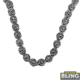Super Icey Hematite Cluster Bling Bling Chain