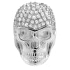 3D Skull CZ Custom Mens Bling Bling Ring