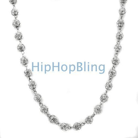 Marine 9mm 20 Inch Silver Plated Hip Hop Chain Necklace