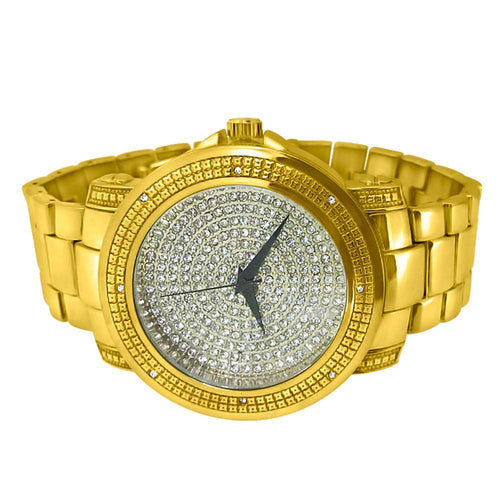 Bling Bling Dial Heavy Gold Hip Hop Watch