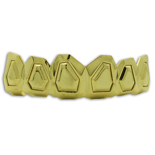 Custom Boxy Style Platinum Teeth Hip Hop Grillz