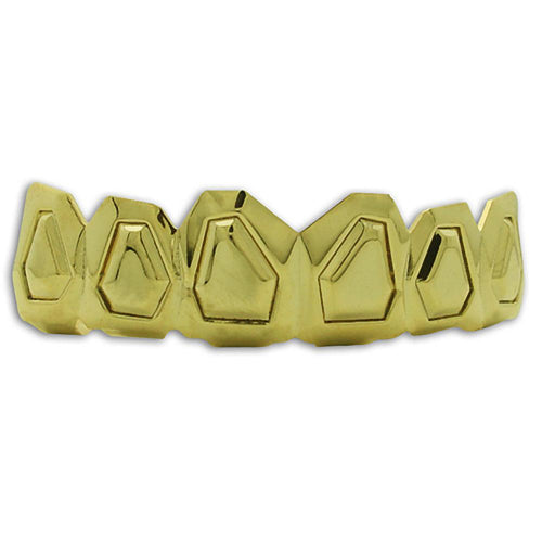 Custom Boxy Style Gold Teeth Hip Hop Grillz
