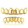 Gold Hip Hop Grillz 6 Teeth Outline Set