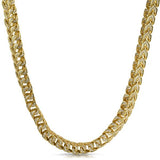 .925 Silver Franco CZ 8MM Bling Bling Chain Gold