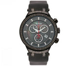 Black Joe Rodeo Watch Master 2.20ct Diamonds Black Band