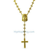 Cross Links Rosary Lemonade Gold Jesus Piece