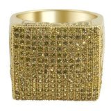 XL Mega Icey CZ Lemonade Iced Out Ring