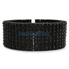 8 Row All Black Bling Bling Bracelet