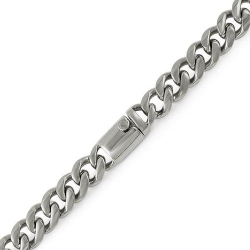 Miami Cuban 13MM Stainless Steel Bracelet Box Clasp