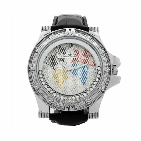 White Leather Caged Fashion Watch