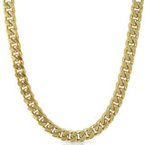 Cuban Box Necklace Gold Plated Chain 10mm