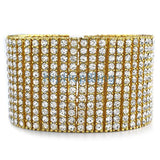 12 Row Gold Iced Out Bracelet * Premium *
