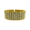 10 Row Gold Bling Bling Bracelet