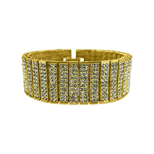 10 Row Gold Bling Bling Bracelet