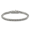 CZ Clasp 4MM Stainless Steel Franco Bracelet