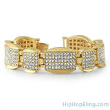 Classic Bling Gold Iced Out Bracelet