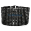 Prong Set 12 Row CZ Black Bling Bling Bracelet
