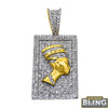 African Queen Pendant Gold .925 Silver .71 Carats