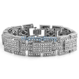 Crazy Ballers Rhodium Bling Bling Bracelet