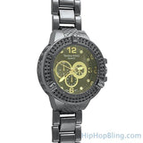 Double Ice Black Hip Hop Watch