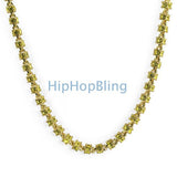 3D Lemonade Canary Gold Bling Bling Chain