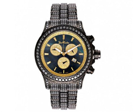 Fashion Black Dial Gold Hip Hop Watch