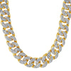 22MM Thick Gold CZ Cuban Chain Bling Bling