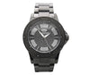 Sporty All Black Metal .10ct Real Diamond Hip Hop Super Techno Watch