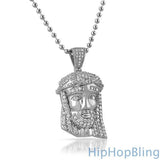 Mini Jesus Piece Pendant .925 Sterling Silver