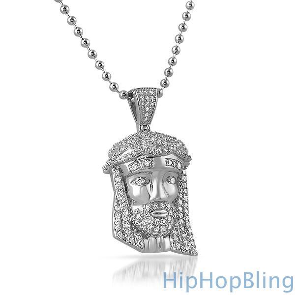 Mini Jesus Piece Pendant .925 Sterling Silver