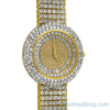 Custom Gold Iced Out Baguette Orbit 6 Row Watch