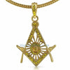 Free Mason Masonic Lemonade Pendant & Chain Small