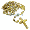 Gold Totally Bling Bling Rosary Necklace