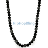 Hematite 15 Bling Disco Balls Hip Hop Necklace
