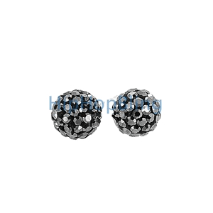 Large Puffed Kite CZ Micro Pave Bling Earrings .925 Silver