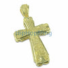 Hot Lemonade Bling Cross Gold CZ Micropave Pendant