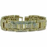 I Ice Link Gold Bling Bling Bracelet