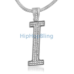 I Initial Bling Bling Pendant