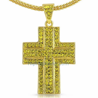 Lemonade Ballers Bling Bling Cross Chain Small