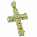 Lemonade Bubble CZ Micro Pave Bling Bling Cross