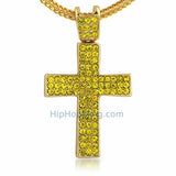 Lemonade Concave Hip Hop Cross & Chain Small